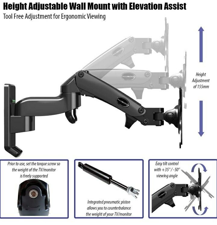 Uchwyt stojak do monitora 17-27" Invision MX250