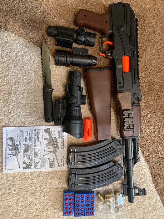 реалістичний, іграшковий, дитячий, автомат АКМ і М416 на акумуляторі