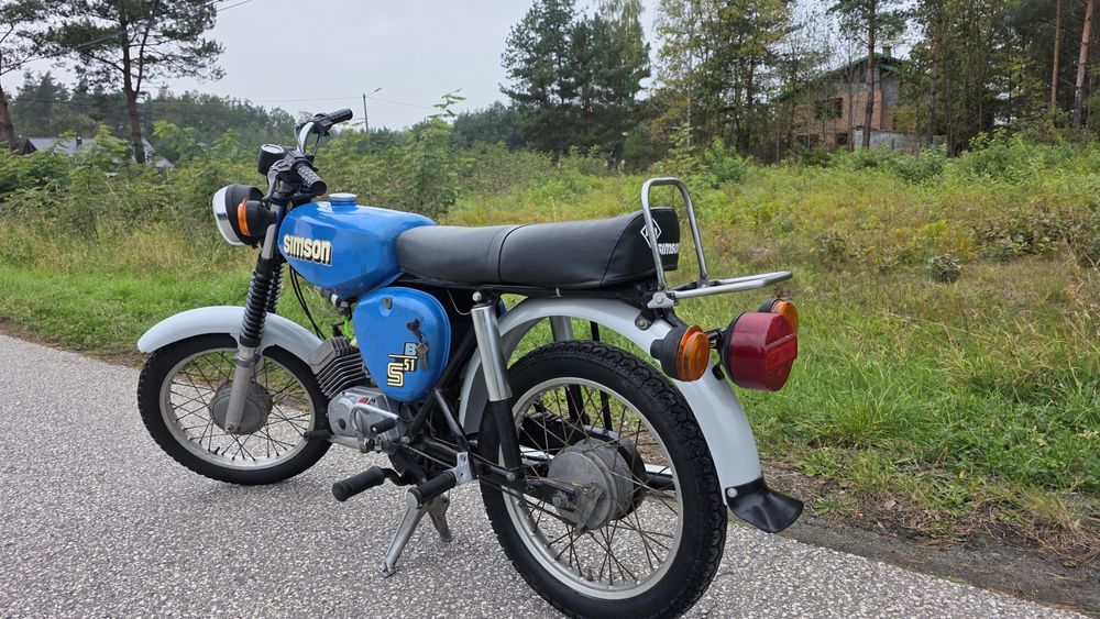 Simson s51 Zarejestrowany 3 biegowy 87r orgianal lakier  ddr Dostawa