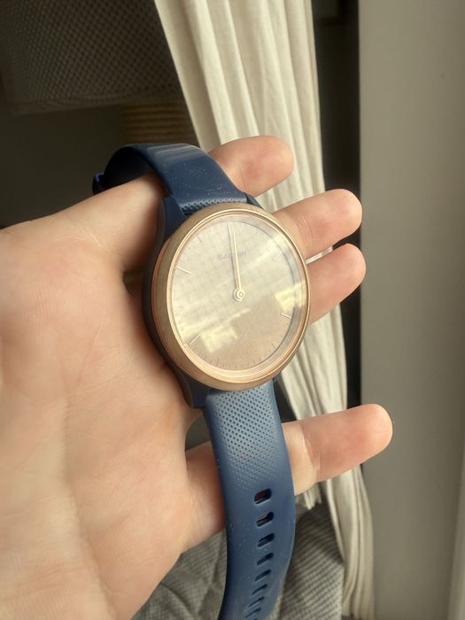 Garmin Vivomove 3S | Smartwatch hybrydowy | złota koperta