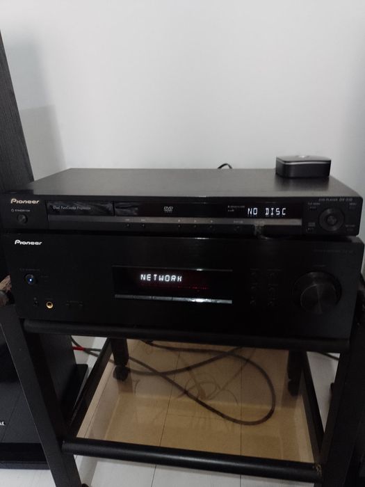 Zestaw stereo Pioneer sx20 kolumny elac fs67.2
