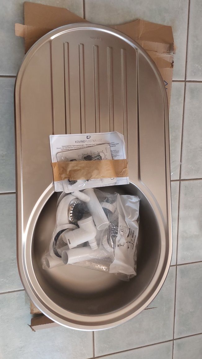 Form 40 zlewozmywak 83x43,7 len stalowy wpuszczany alveus