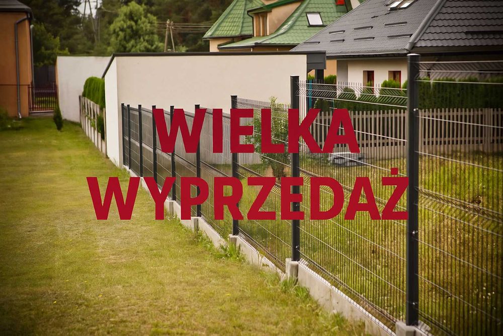 Nowoczesne ogrodzenie panelowe 123 cm fi 4 Ral 7016/9005