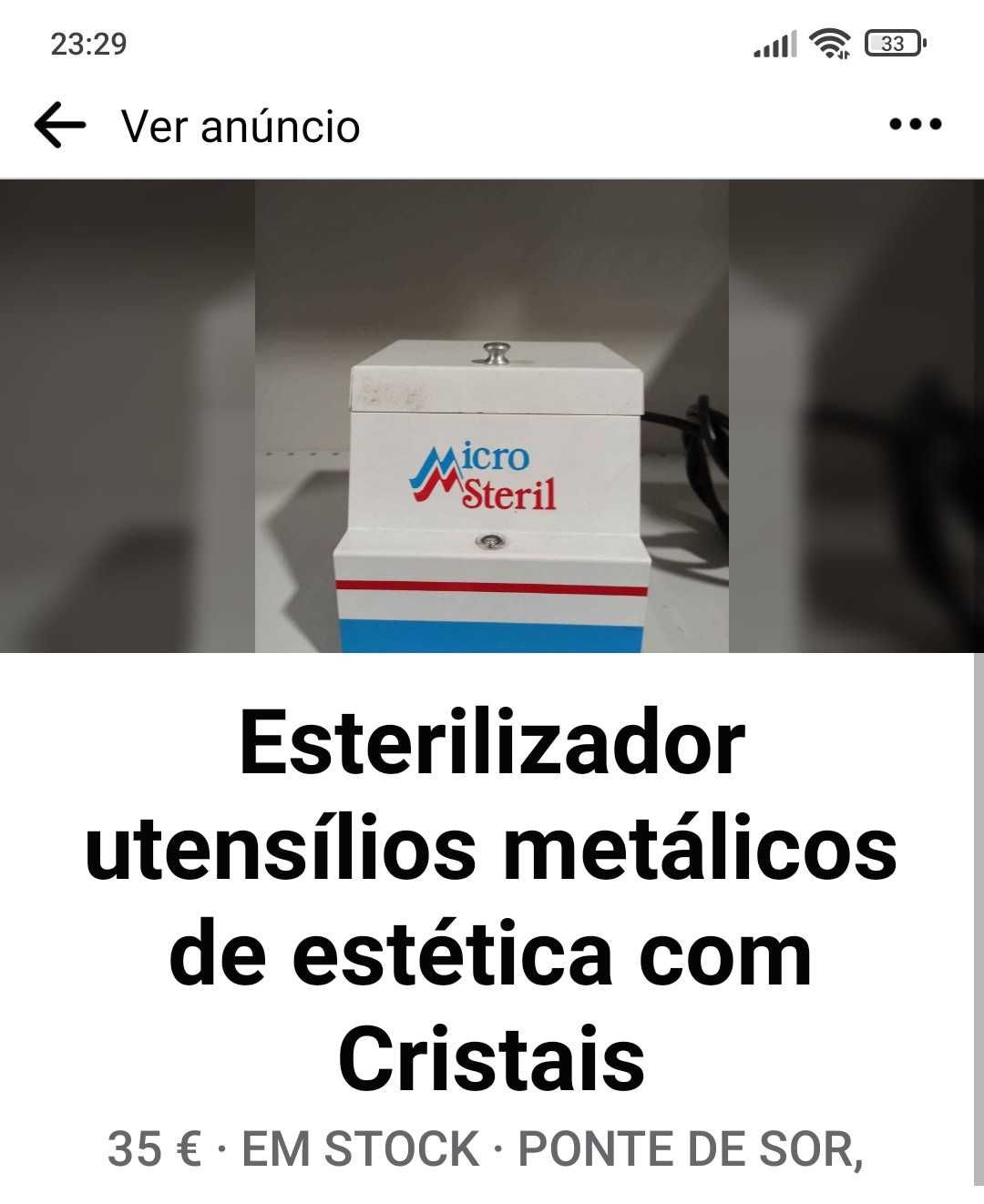 Recheio de centro de estética