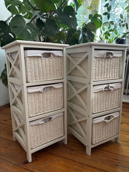 Szafka nocna biała Jysk Oure sypialnia łazienka szafka nocna bieliznę