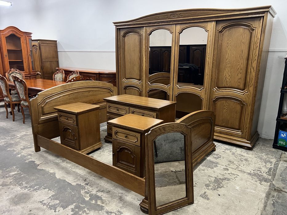 Sypialnia dębowa z przesuwnymi drzwiami/Łóżko 160/Raty