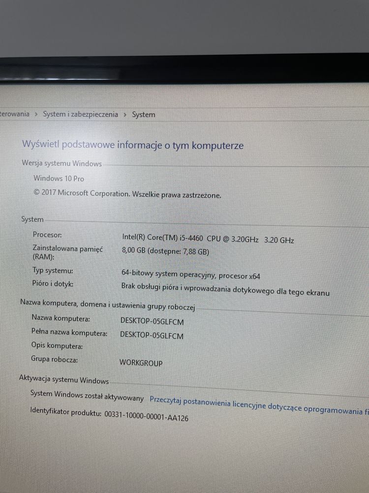 Komputer stacjonarany Intel i5, GeForce GTX750