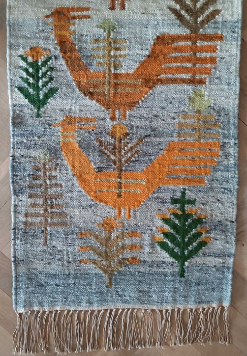 Kilim "Kurka wodna" - Maria Bujakowa, Polska Tkanina Artystyczna.