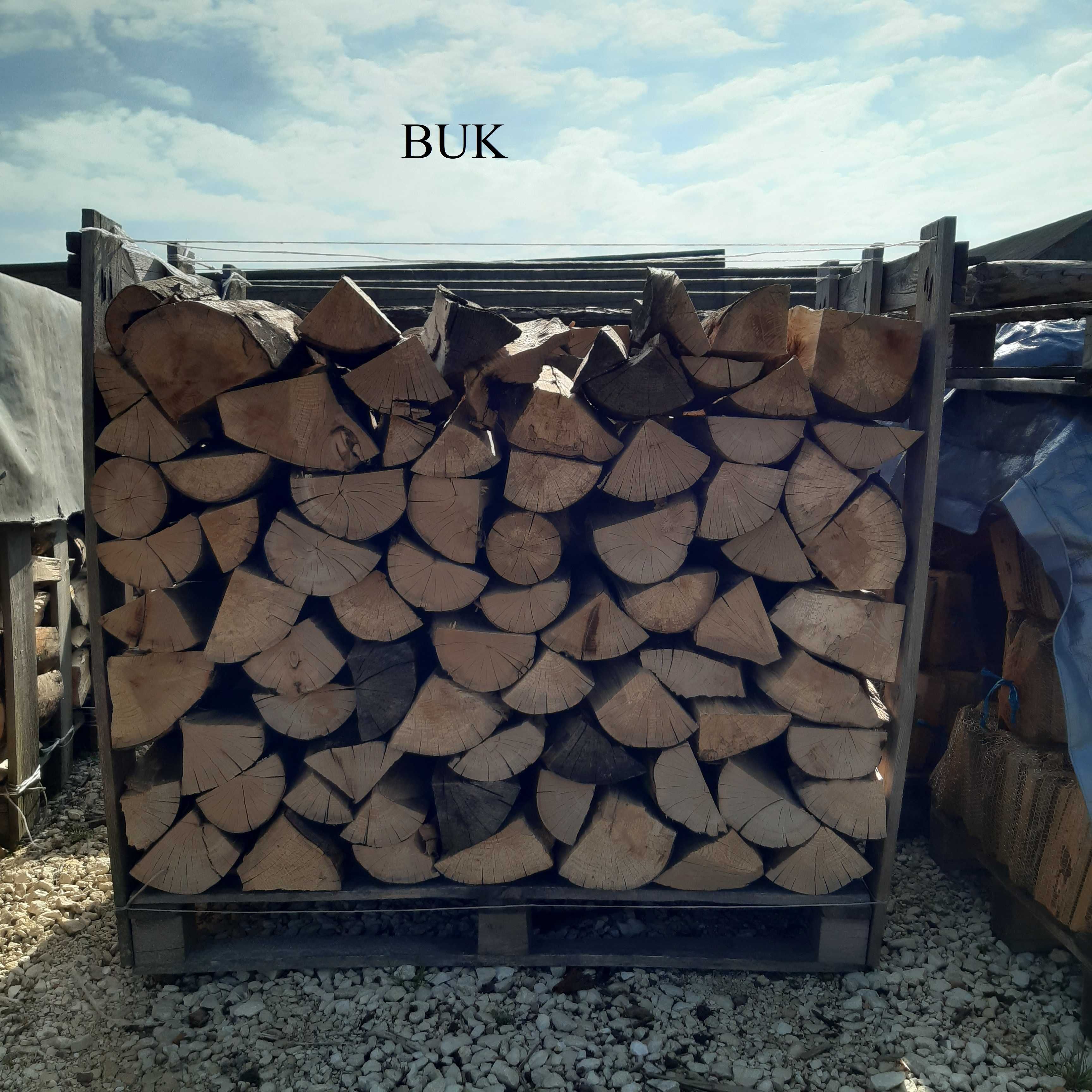 Drewno kominkowe i opałowe /buk grab/ sezonowane