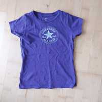 T-shirt 134 Converse fioletowy .
