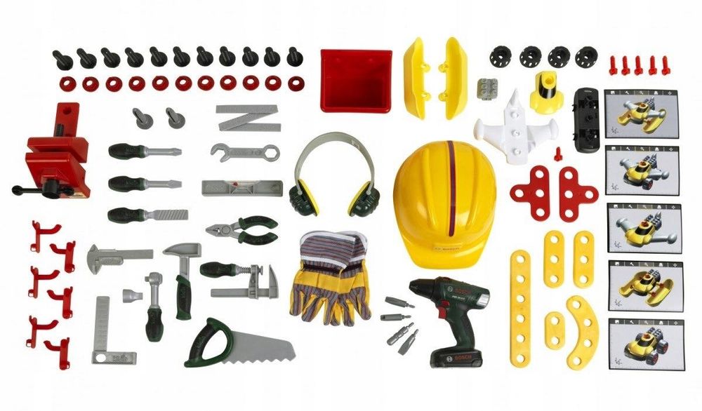 Warsztat Z Narzędziami Bosch Klein 8469 Z Wkrętarką Dla Dzieci Prezent