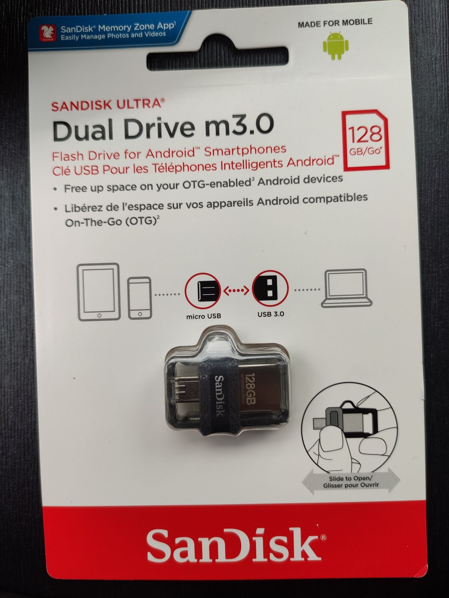 Флешка 128 GB Sandisk ultra Dual Drive m3.0