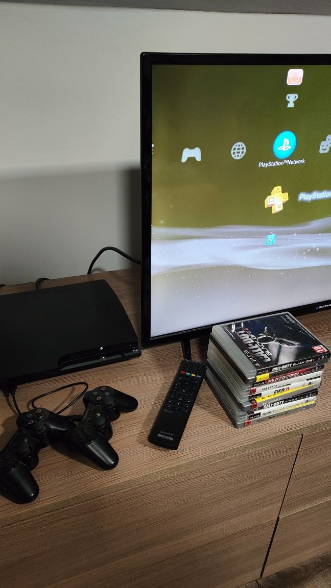 Konsola Play Station 3! 9 gier, 2 pady ORYGINALNE ps3