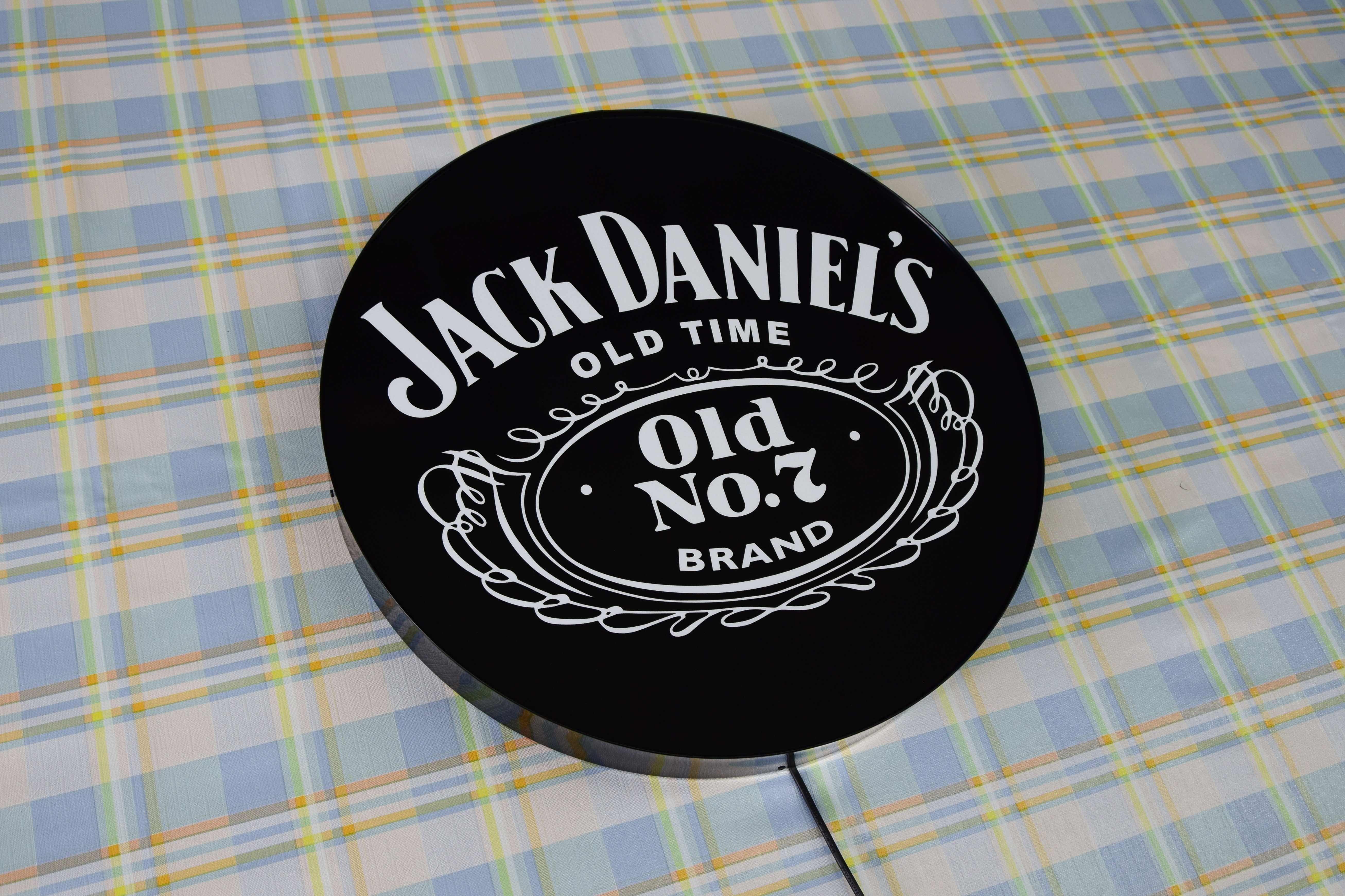 Logo JACK DANIELS, Świecąca Reklama LED, Neon, Szyld, Lampa, Palfon