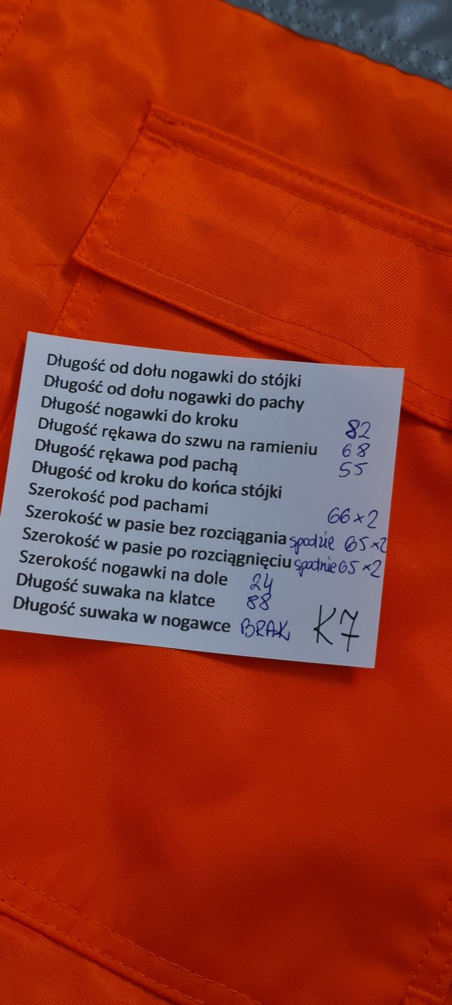 Kombinezon zimowy roboczy ocieplany drogowie 2-częściowy SARA rozm.XL