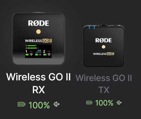 Мікрофонна радіосистема Rode Wireless Go II : передавач TX+приймач RX