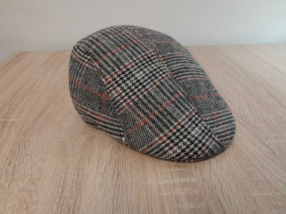 Nowa czapka z płaskim daszkiem, Retro_krateczka rozm. 57 (szara) UC_II