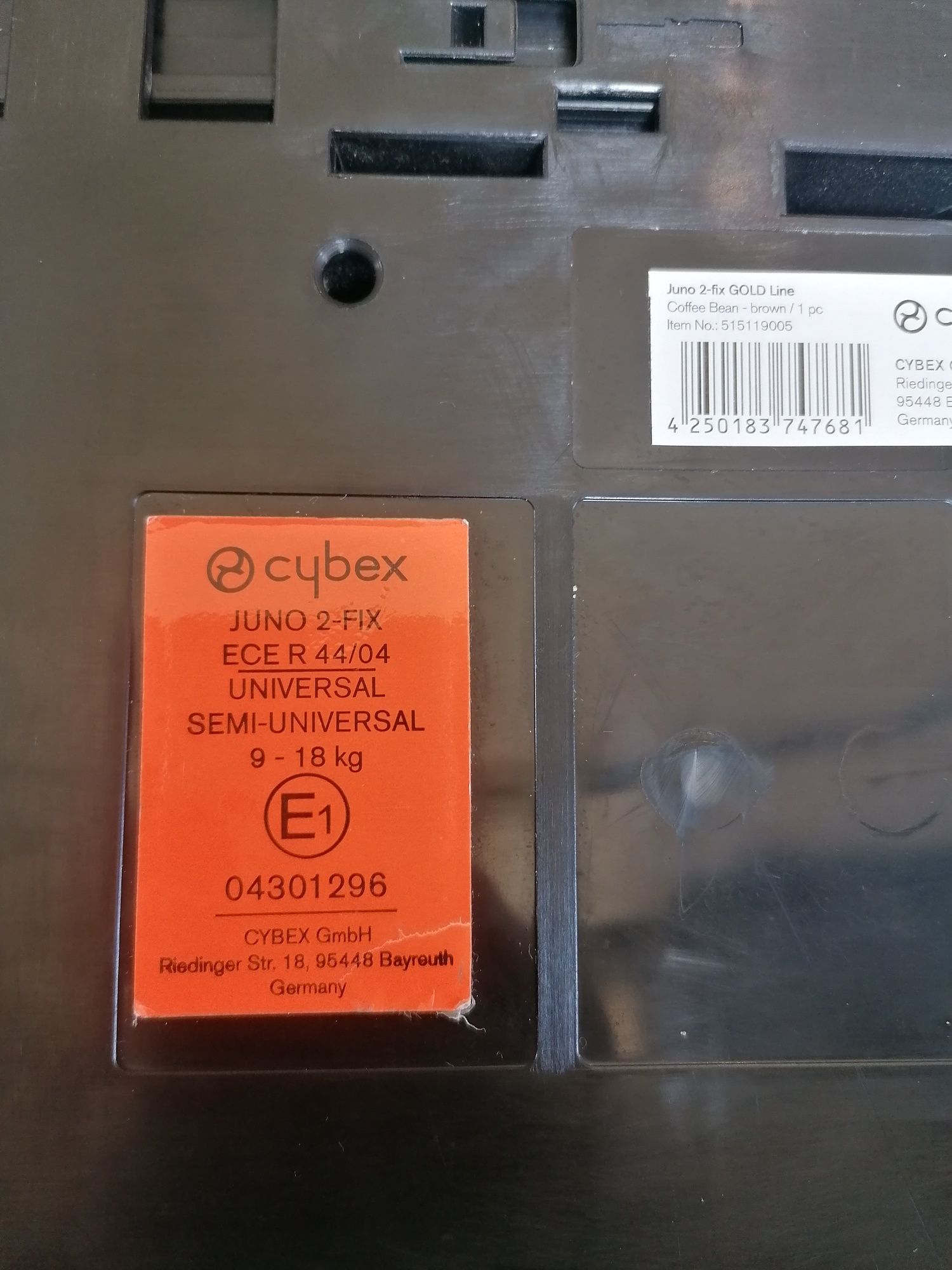 Fotelik CYBEX Juno 2-FIX 9-18kg świeżo wyprany