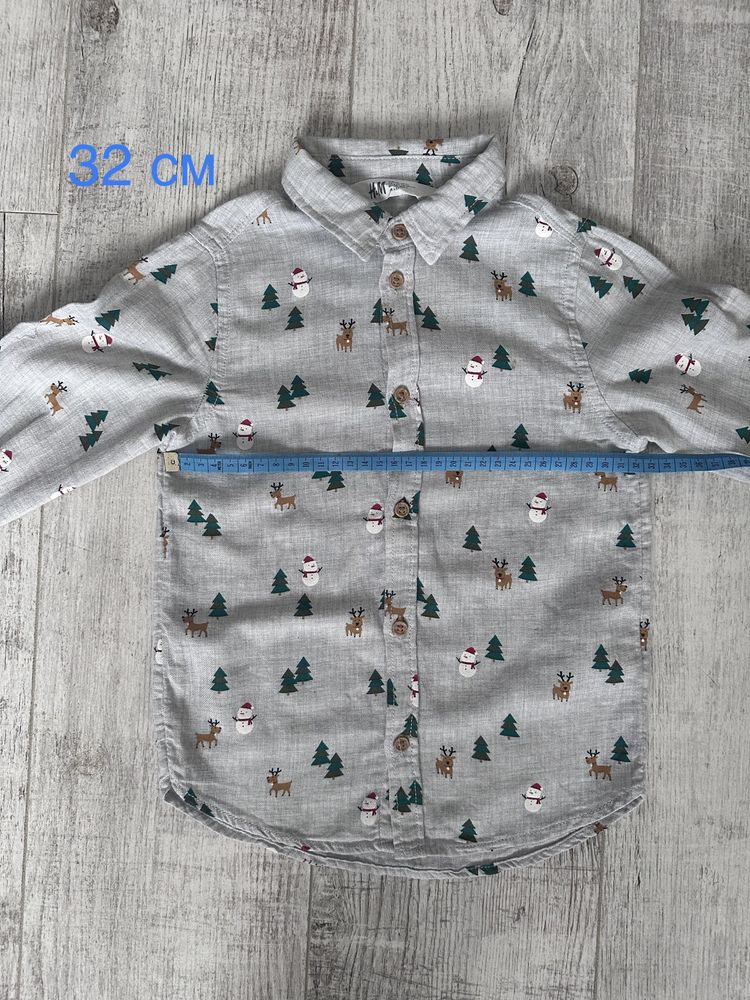 Сорочка h&m рубашка кофта новорічна різдвяна наряд костюм