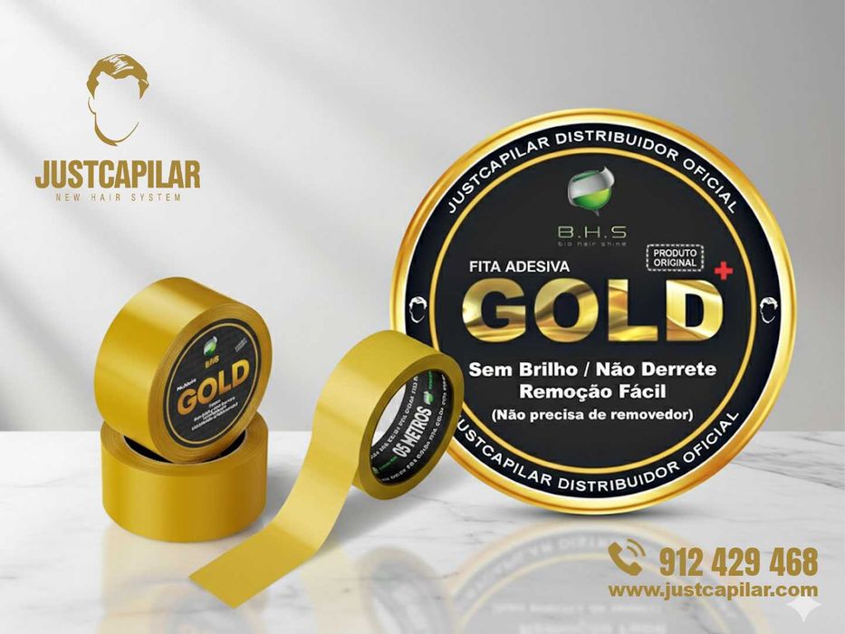 Fita Gold para próteses capilares, 5 mts, fita que não  Mela!!!
