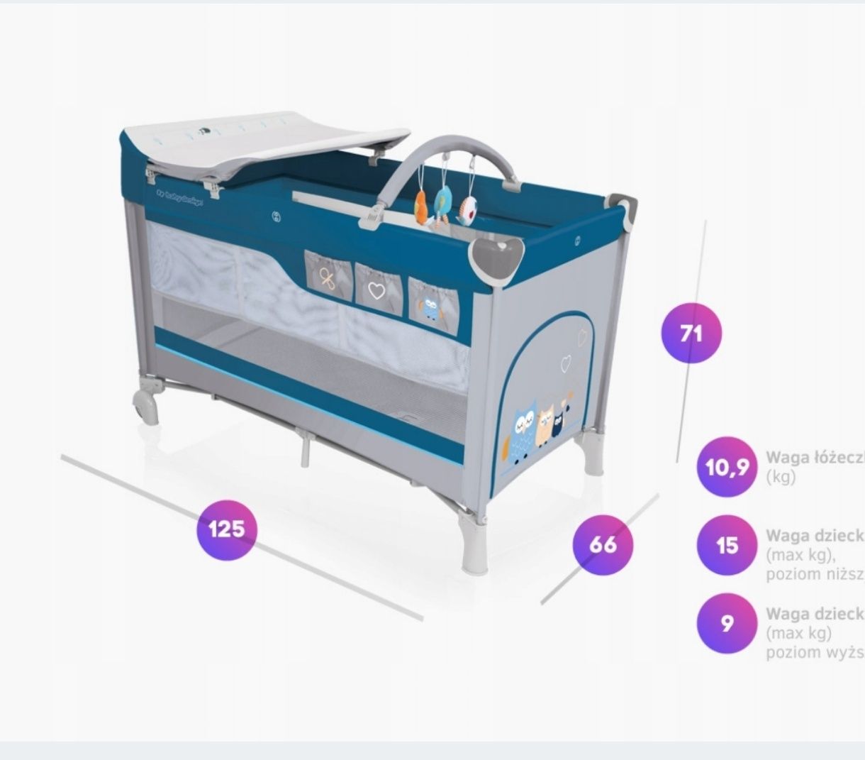 Łóżeczko turystyczne baby design