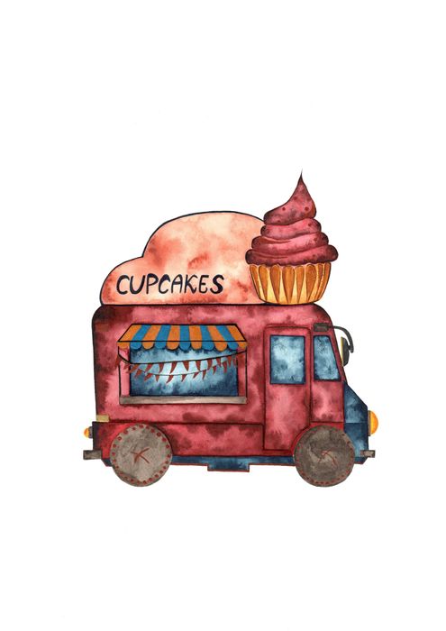 Plakat, ilustracja, akwarela do pokoju dziecięcego