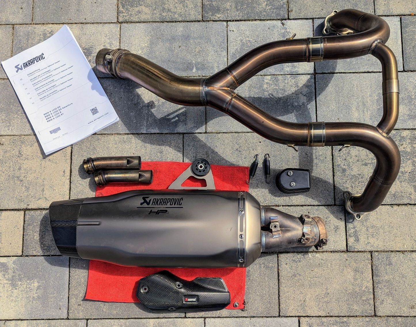 Bmw r1250 GS pełen układ wydechowy Akrapovic