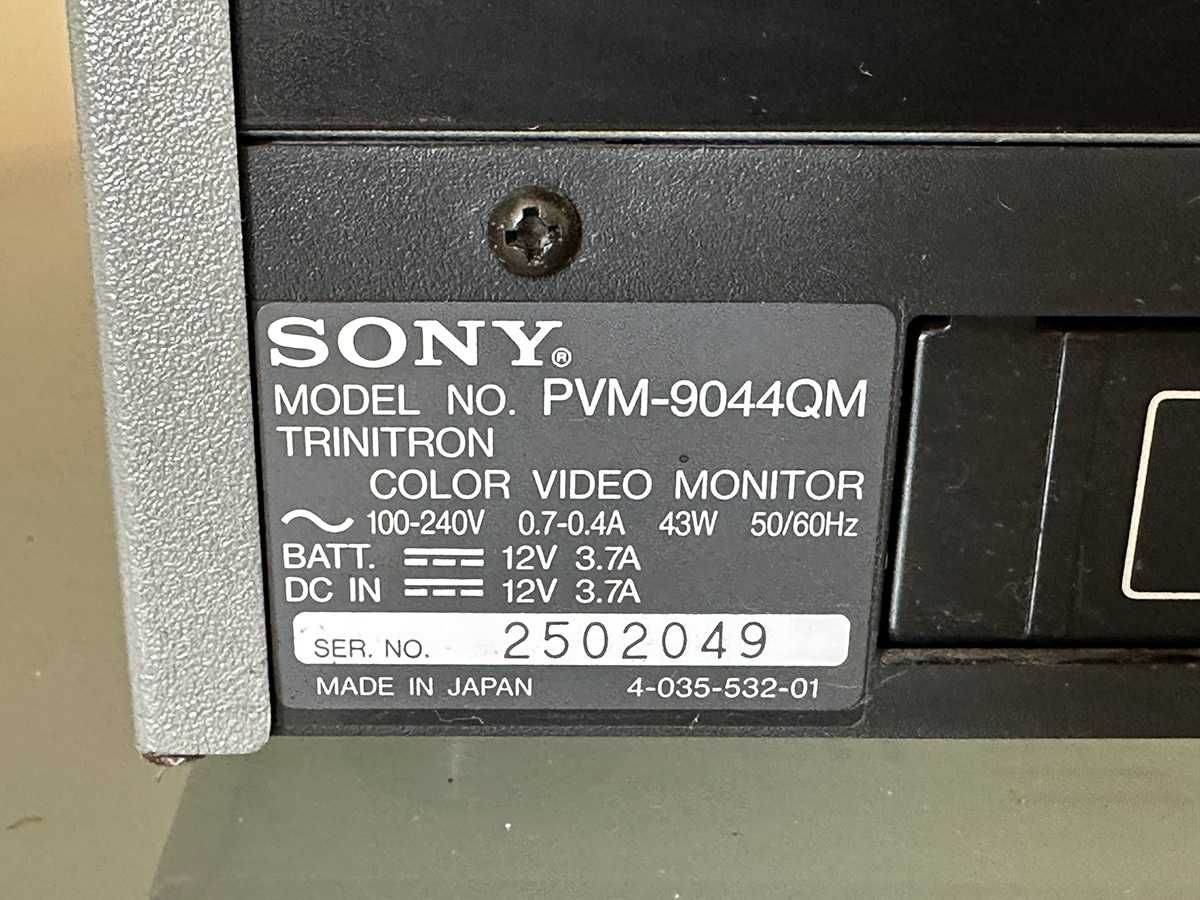 SONY PVM-9044QM 9" Trynitron, Retro Gaming, CRT, 100% sprawny