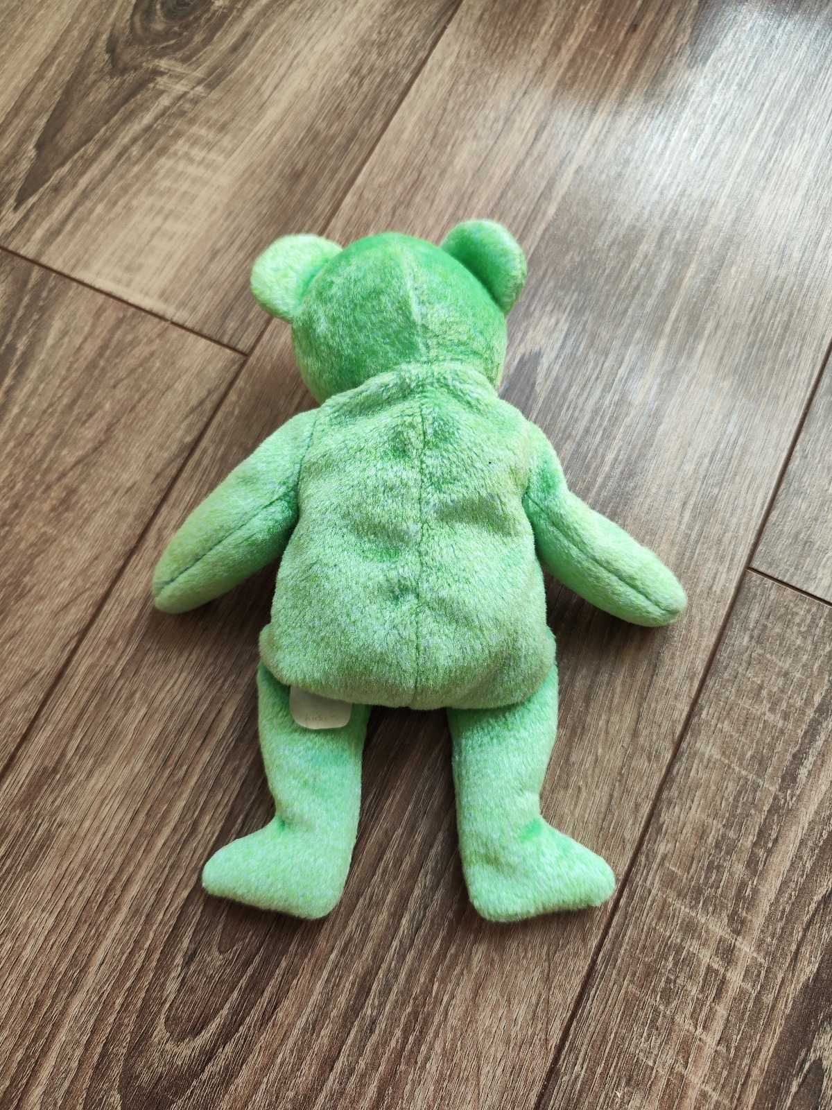 Zielony miś Kicks Ty Beanie Boo 1999 vintage  maskotka piłka nożna