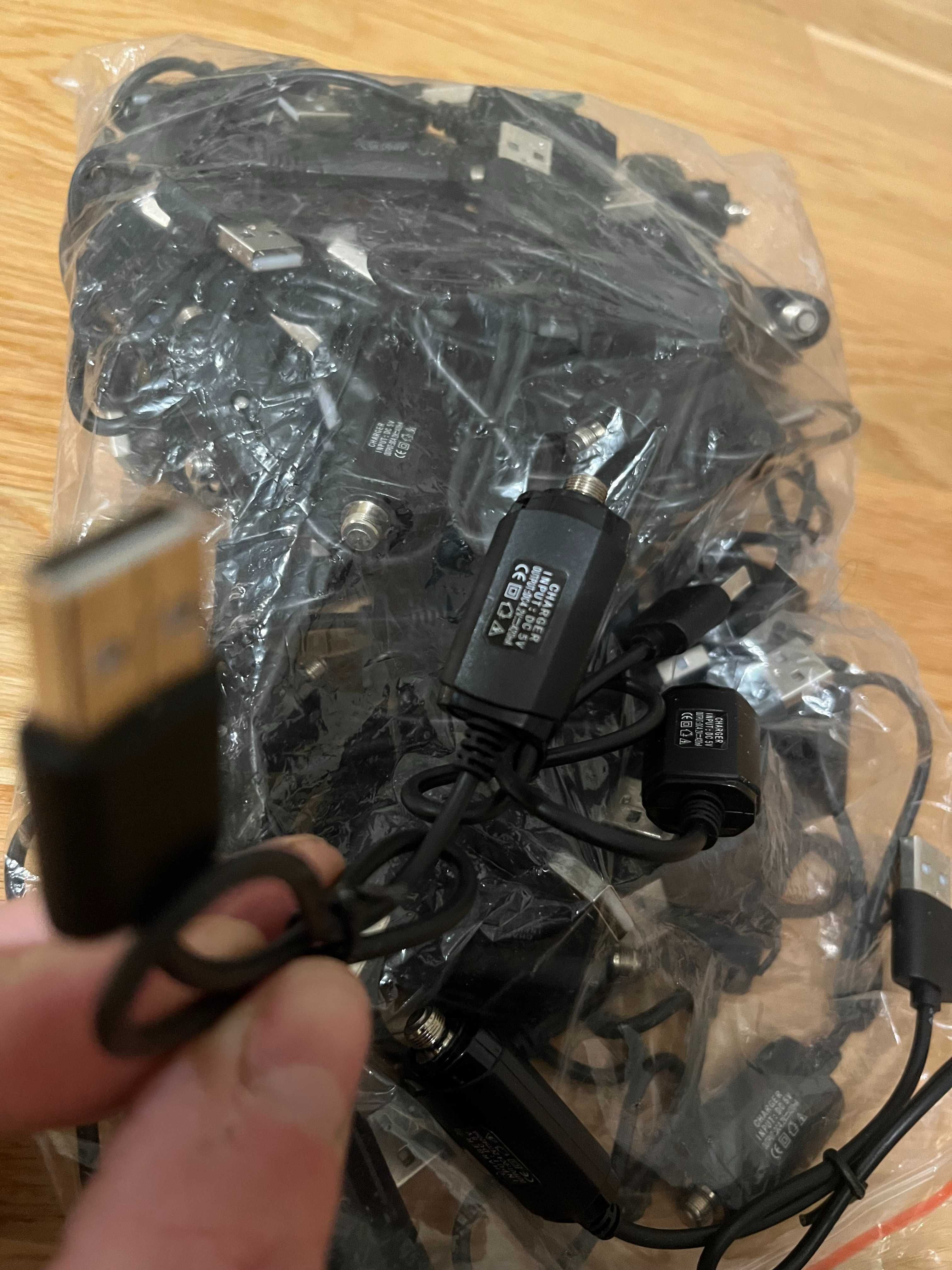 USB шнур-зарядка Li-ion 5V-4.2V 420mA с контроллером и LED-индикация)