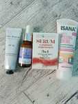 Zestaw kosmetyków retinol serum olejek do włosów krem do rąk peeling
