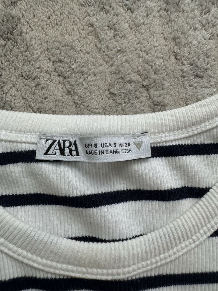 Топ-майка zara в полоску