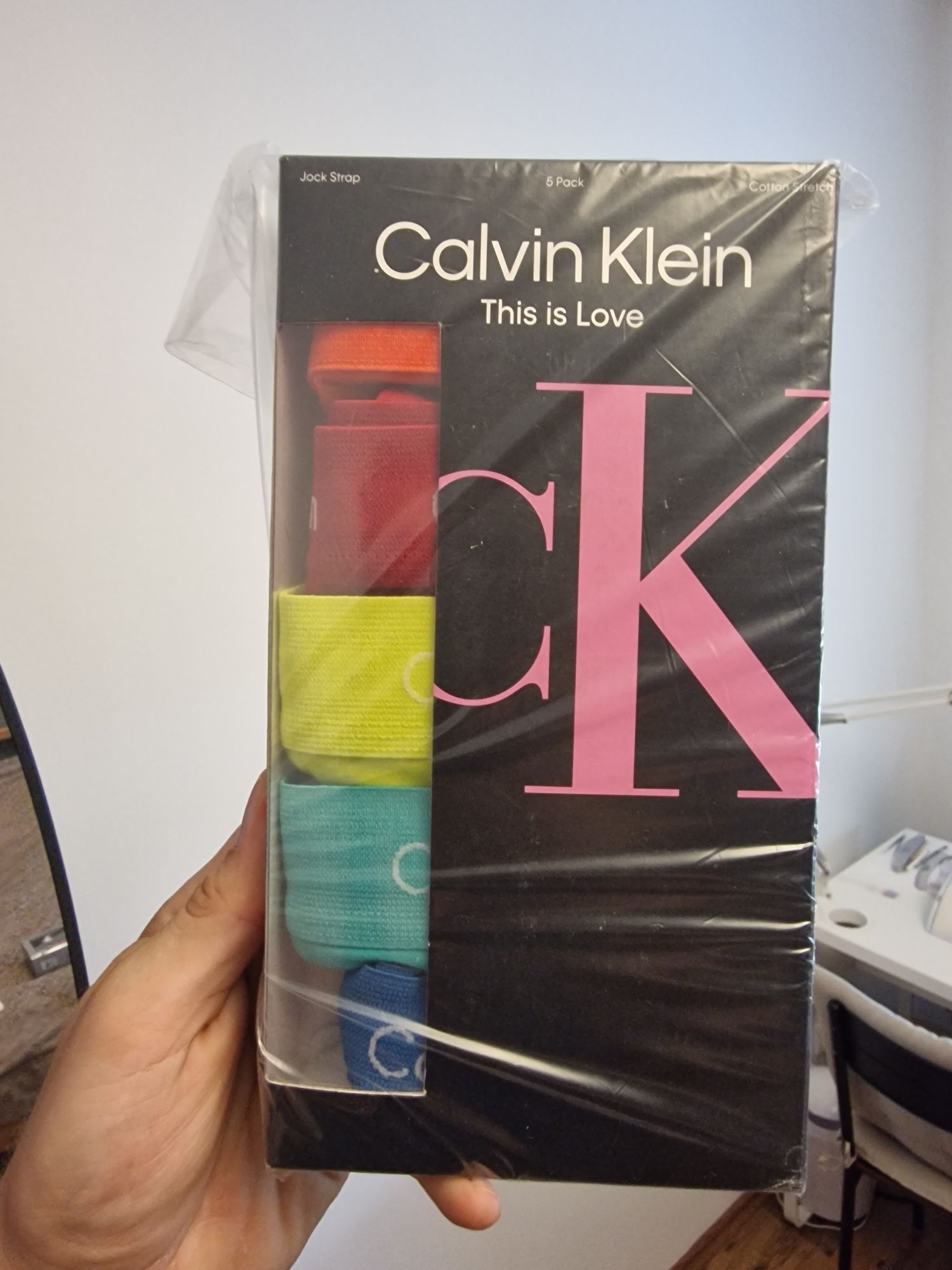 Męskie figi jockstrap Calvin Klein