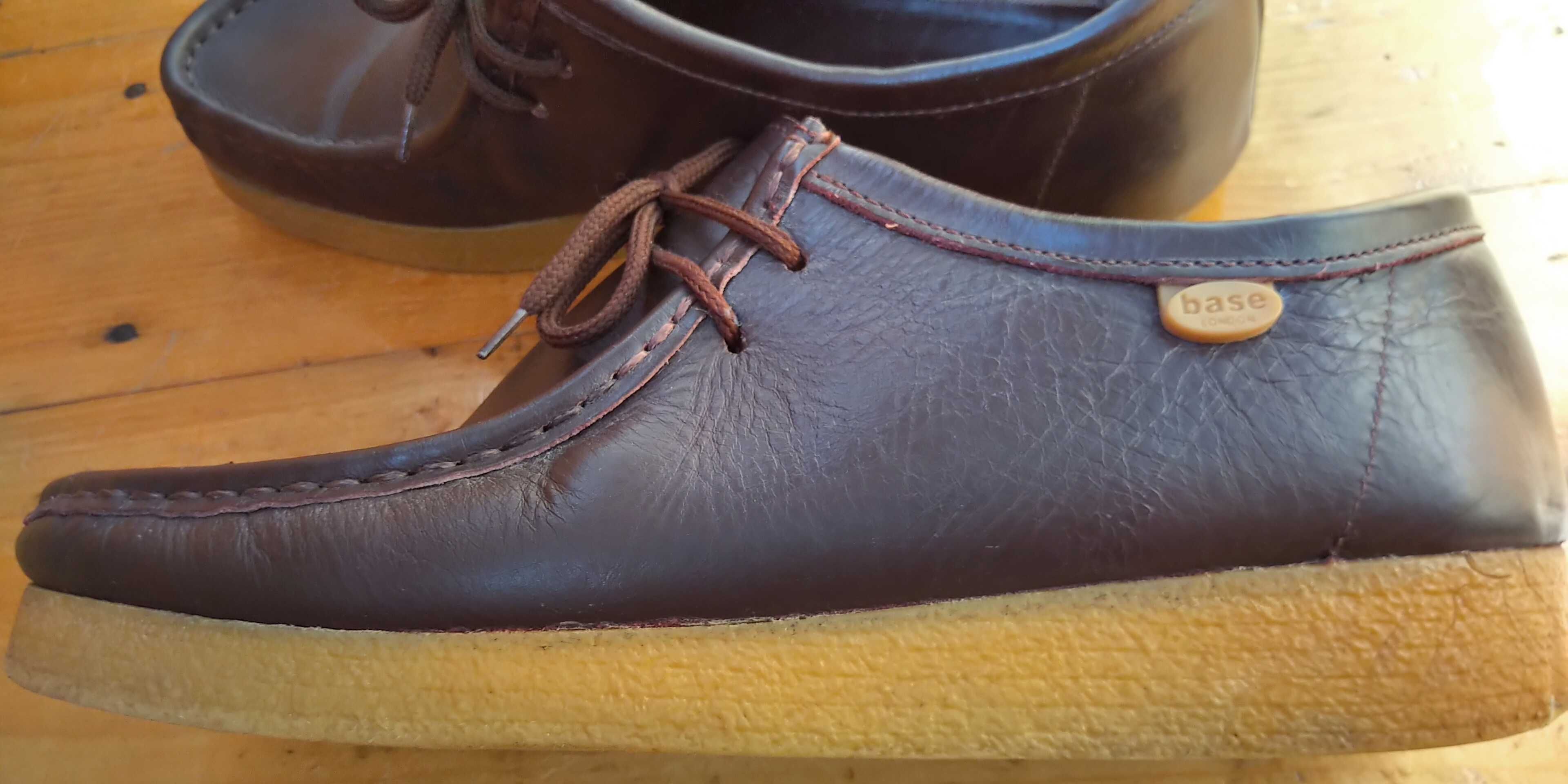 Классные туфли мужские фирмы Base London, большой размер – 46, кожа
