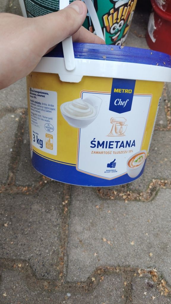 Wiaderka 3l 10szt z pokrywką.