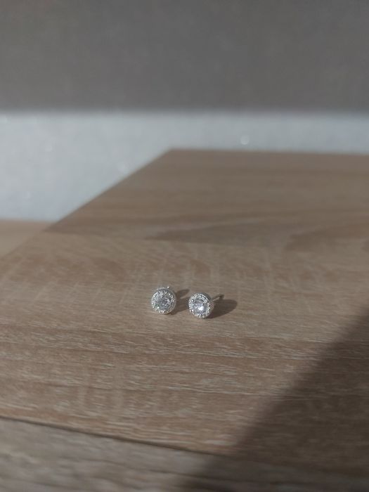 Пусеты гвоздики серебро