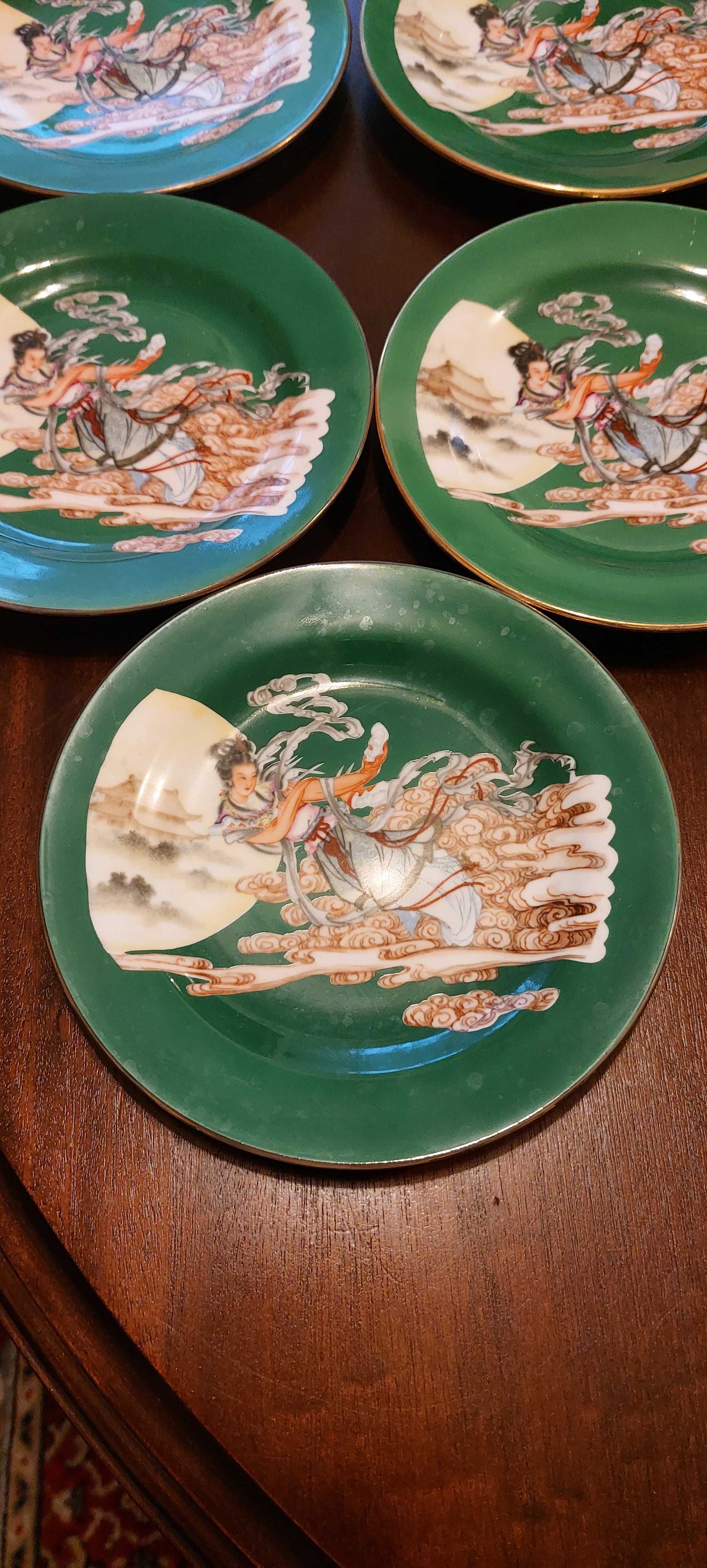 5 Pratos chineses, Deusa da Lua, grande detalhe