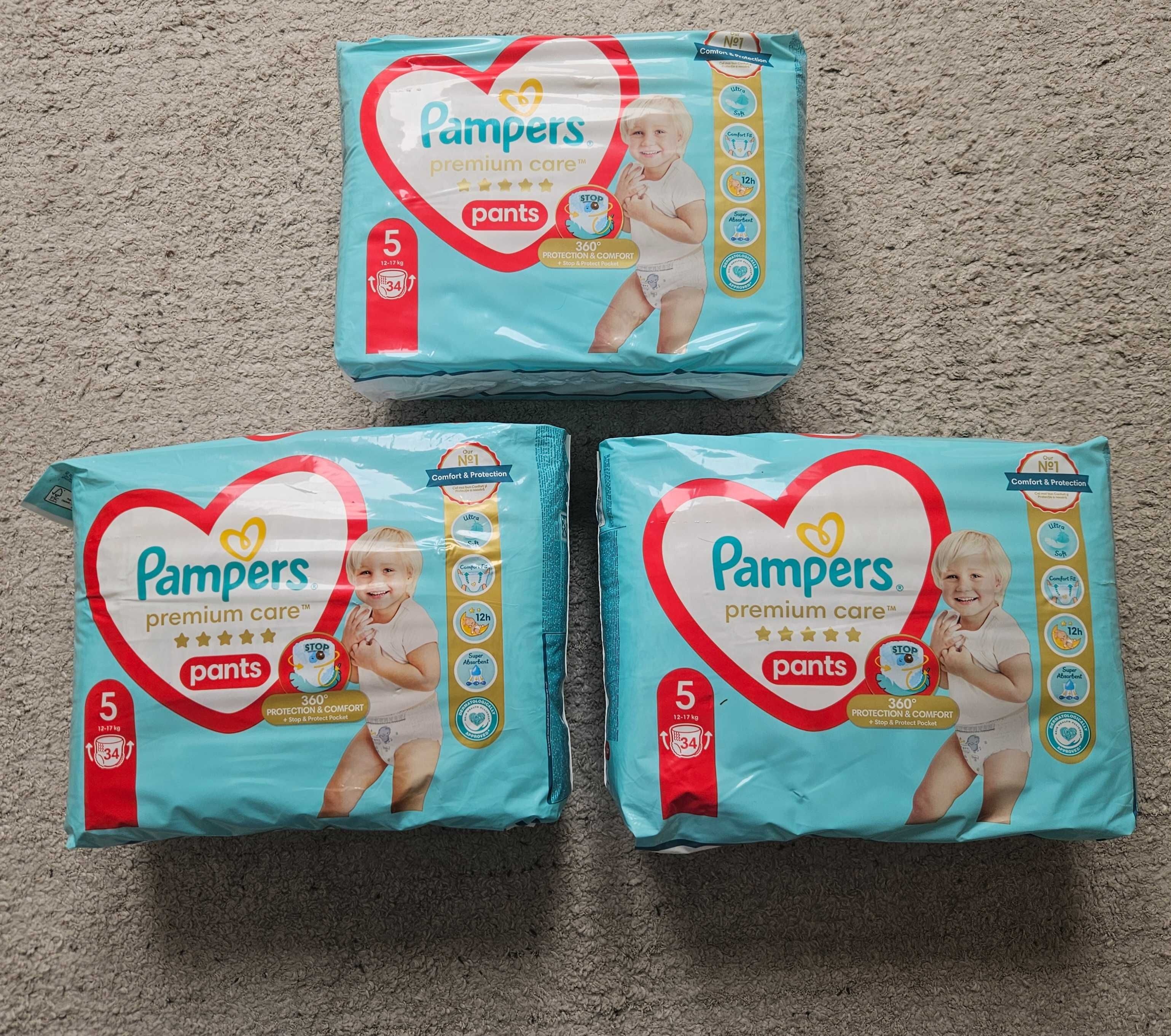 Pampers Pants Premium Care 5 opakowania 102 sztuki