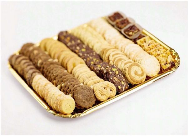 Tacka Cateringowa Cukiernicza Papierowa Złota 30,1X21,3 Cm 5E - 5Szt.