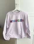 pudrowa bluza wrangler logowana basic must have sportowa longsleeve ov