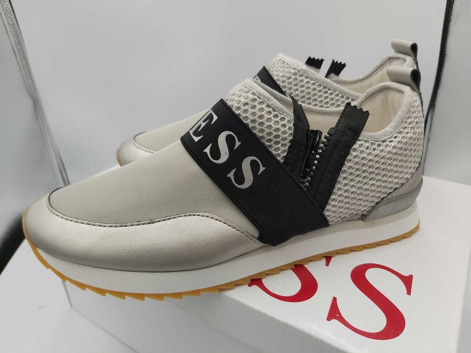 NOWE sneakersy GUESS srebrne trampki rozmiar 40  tenisówki