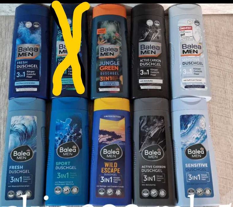Balea Żele do kąpieli męskie 300 ml . Niemieckie