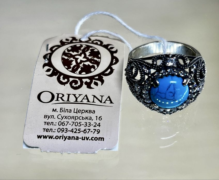 Новый серебряный перстень, размер 17,5