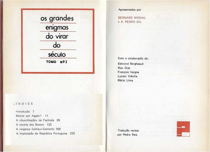 Os Grandes Enigmas do Virar do Século - - - - - 3 X Livros