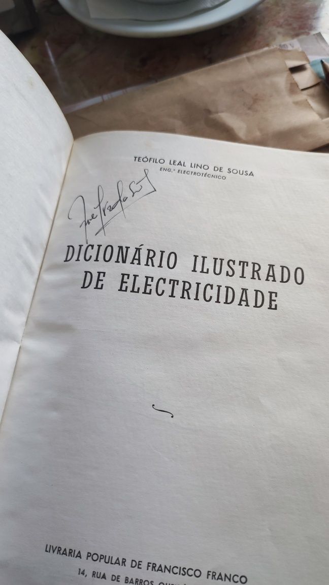 Dicionário Ilustrado de Electricidade - Teófilo Leal Lino de Sousa
