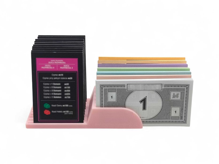 Organizer do gier planszowych typu Monopoly/Stojak na karty,pieniądze