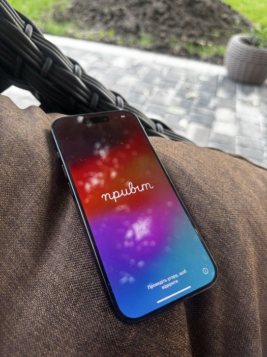 iPhone 15 pro black, 128 gb/ Айфон 15 про чорний 128 гб