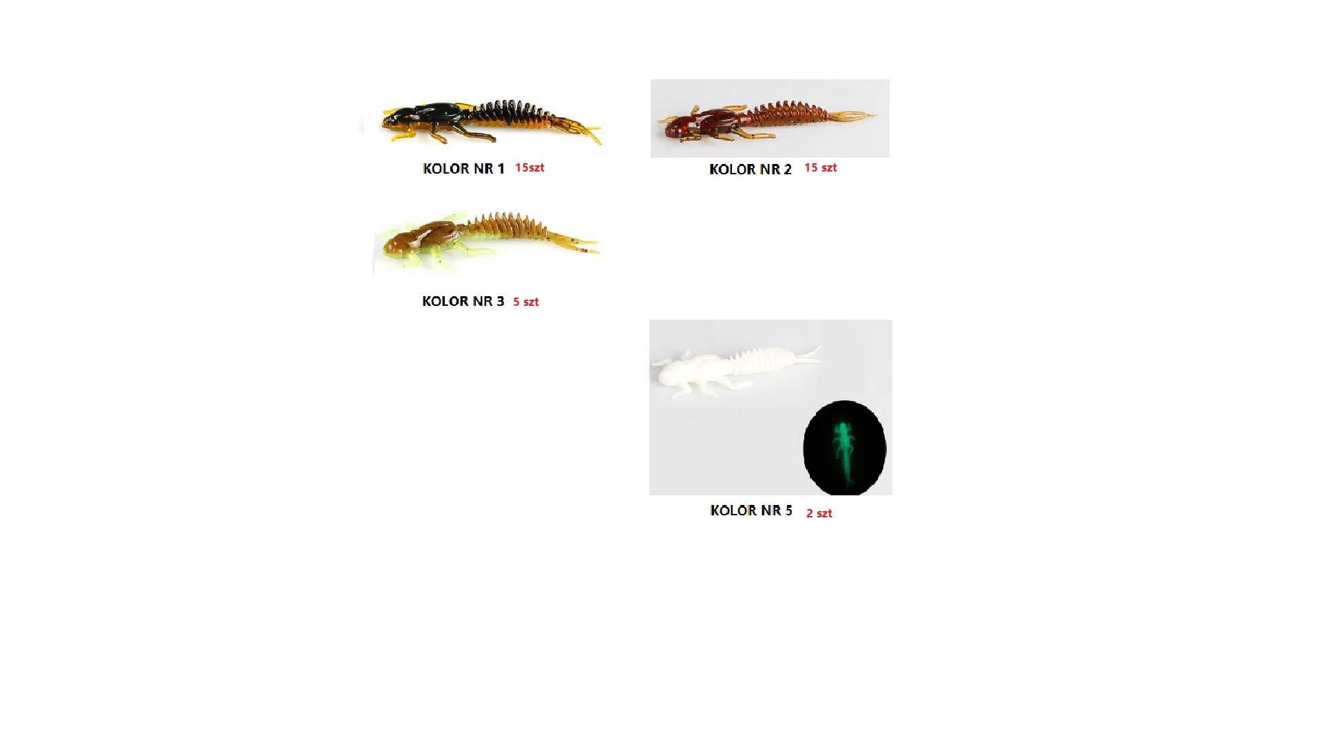 Larva ważki 50mm Okoń Kleń Pstrąg