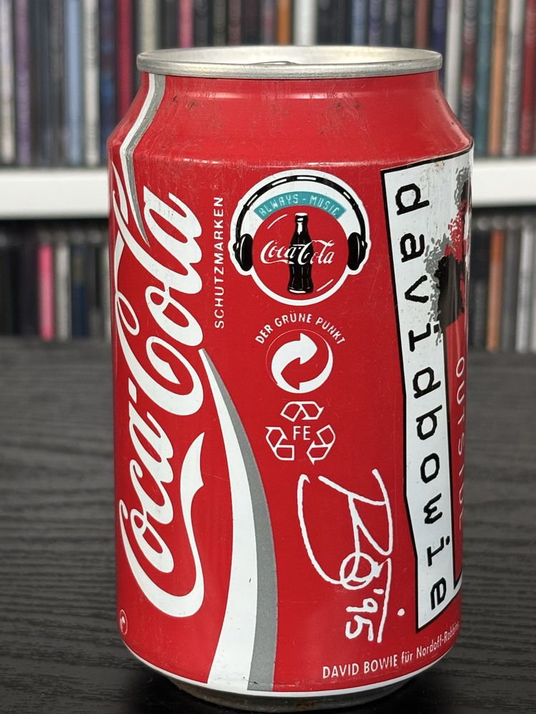 Puszka Coca-Cola DAWID BOWIE lata 90 unikat!