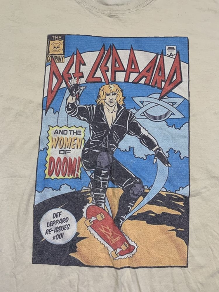 Merch Sk8 t-shirt Def Lepard Мерч скейт футболка Деф Лепард